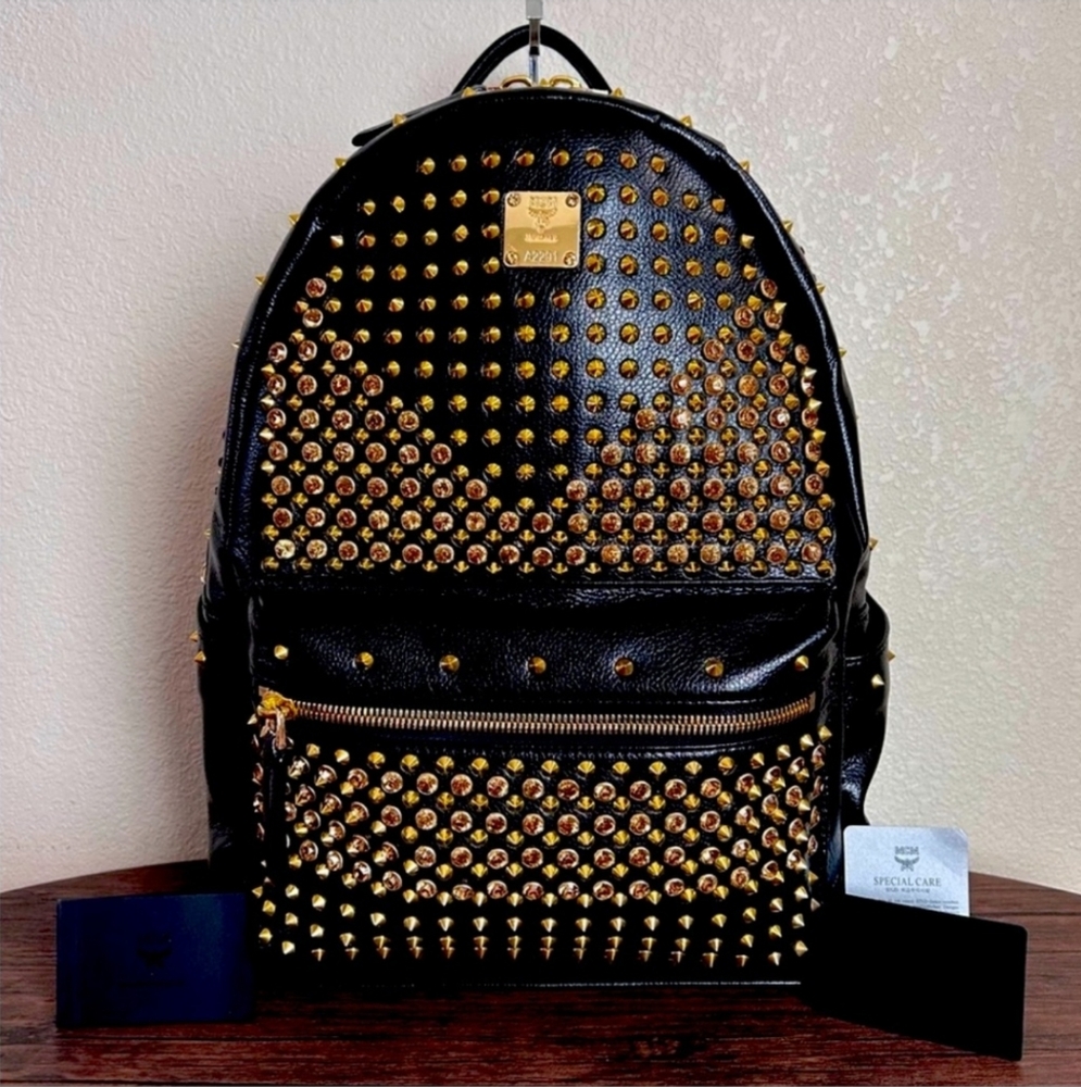 MCM/SWORSKY CRYSTALS BACKPACK COLLAB RARE - Picture 1 of 11